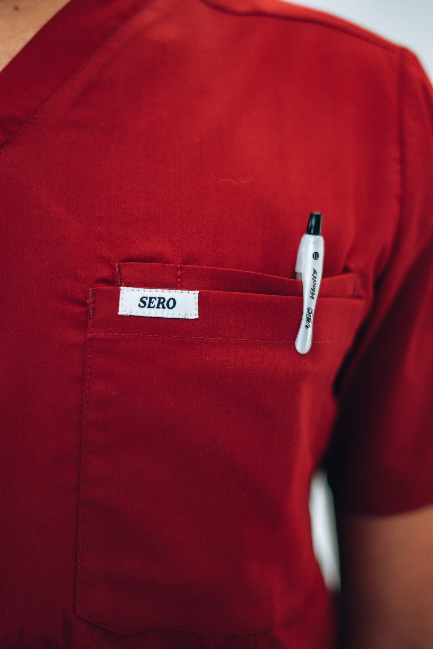 Post-Call Wine Scrub Top Men